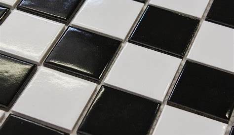 Merola Tile Boreal Quad Checker Black/White 117/8 in. x 117/8 in. x 6