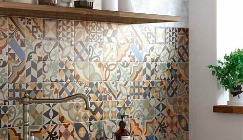 Mosaique Cuisine Décorer Le Mur De La , Avec De La Faïence Effet