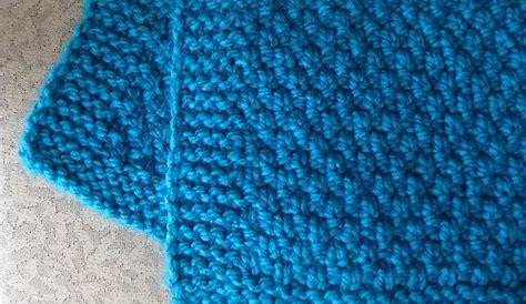 Quick And Easy Moss Stitch Blanket Knit And Crochet Daily