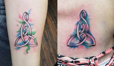The eternal love of mother and children Celtic infinity knot with