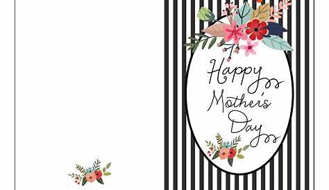 Mothers Day Card Printable Pdf