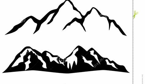 Mountains silhouettes. Mountains vector, Mountains vector of outdoor