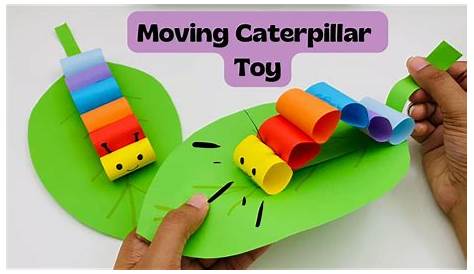 How To Make Moving Paper CATERPILLAR 🐛 TOY / Nursery Craft Ideas