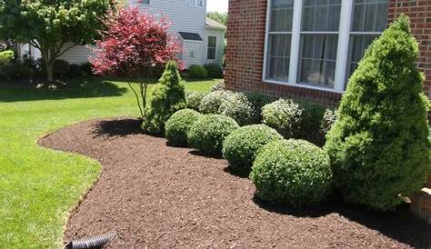 Mulch Bed Edging Ideas Landscape Job 16 Landscaping Landscaping With Rocks River