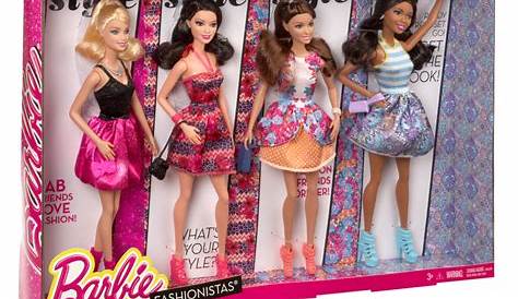 Barbie Fashionistas Doll (4-Pack) - Walmart.com - Walmart.com