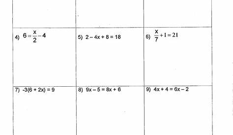 Multi Step Equations 8Th Grade