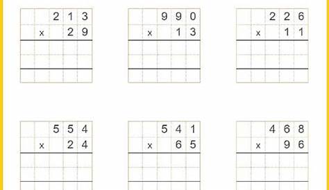 Multiplying ThreeDigit by TwoDigit 36 per page (S)