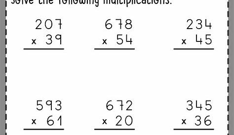 Multiplication Activities 5Th Grade