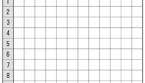 Blank Multiplication Chart Worksheet