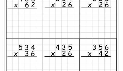 4th Grade Multiplication Worksheets - Best Coloring Pages For Kids