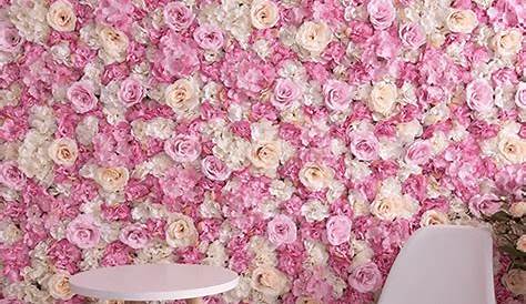 Mur De Rose Fond Artificiel Pivoine Pour La