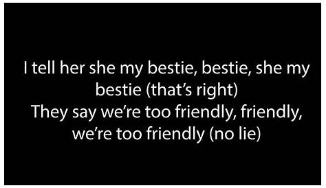 Pin on Best friend lyrics