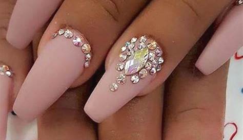Nail Ideas With Gems Pinterest Chaarpin1092 ‼️follow Me For More‼️ Acrylic Designs