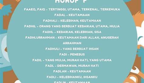 28+ Nama Nama Bayi Lelaki Islam Huruf F PNG - fpbrce