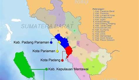 Sejarah Populer Peta Sumatra Barat Lengkap Dengan Nama Kabupaten | My