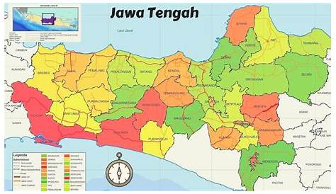 Urutan Luas Wilayah Kabupaten di Jawa Tengah dari yang Terkecil sampai