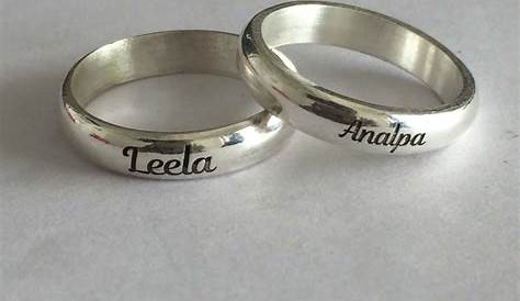 Name Ring Design Silver Wholesale Personalized Sterling Crystal