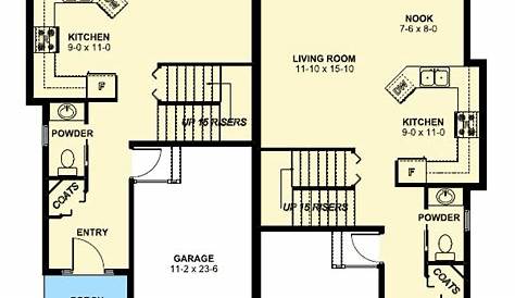 J09053d Duplex plan | Duplex plans, Duplex floor plans, Container house
