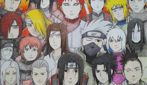 My drawing of all of my favourite Naruto characters : r/Naruto