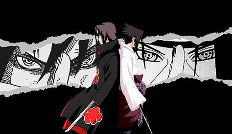 Sasuke Uchiha og Itachi fra Naruto Shippuden til desktop HD tapet download