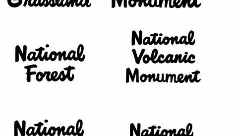national park typeface | Dragon ball wallpaper iphone, National parks