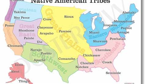 Native Indian Tribes Map | Map depicting the various Native … | Flickr