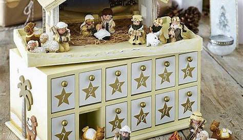 Wooden Nativity Advent Calendar Beautifully handcrafted Little