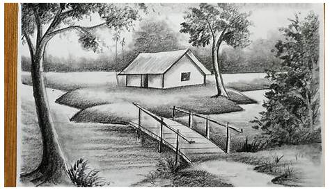 Nature Pencil Drawings Scenery Drawings Easy Drawing At Get Free Download