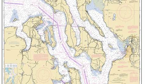 Nautical Charts of Puget Sound Washington Territory 1927 Etsy