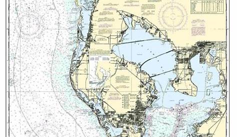 Tampa Bay Nautical Wood Chart 7 layers