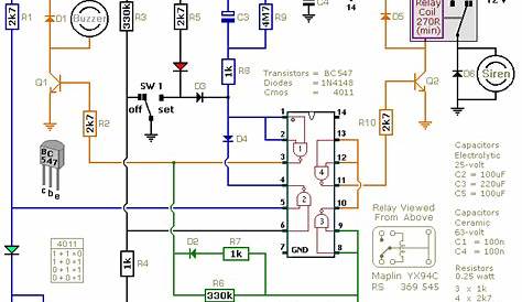 Infrared Intruder Alarm circuit diagram (With images) Intruder alarm