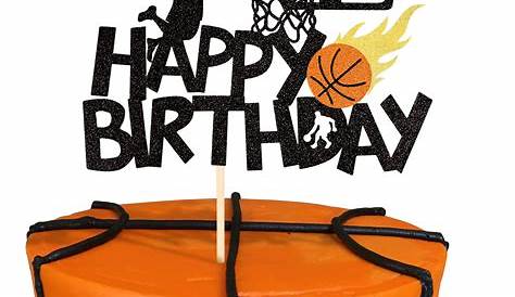 NBA Spalding Basketball Edible cake Image Topper - can be personalised