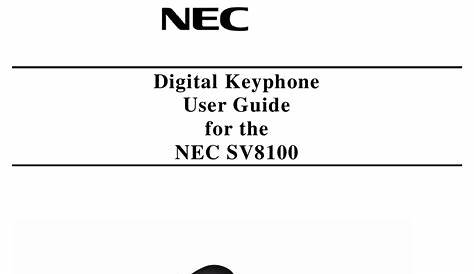 Nec Sv8100 Manual