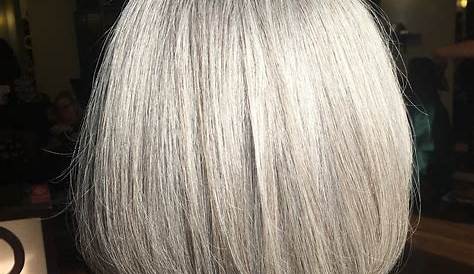 Neck Length Grey Bob Hairstyles Choppy Wavy For Graying Hair Choppy Gray