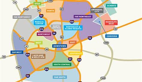 San Antonio downtown map
