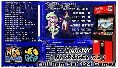 NeoGeo ( NeoRAGEx 5.2 ) Full Rom Set Complete Pack Download - VN2Game