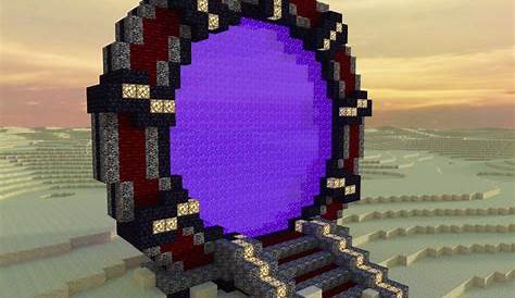 Beautiful design of the nether portal. Minecraft Minecraft crafts