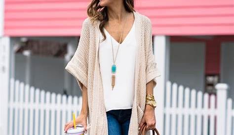 Neutral Cardigan Outfit Spring