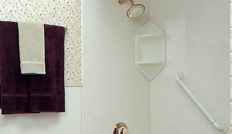 Bathroom with Tub Shower Combo Behind | Bathroom tub shower
