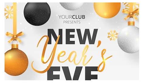 New Year's Eve Posters Template Free