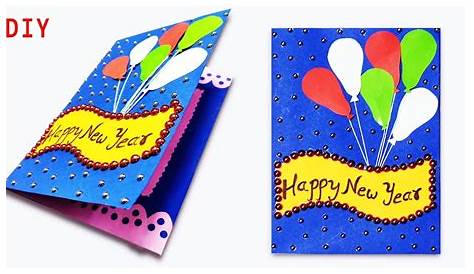 New Year Greeting Card Drawing Easy