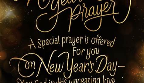 New Year Prayer Example
