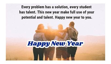 New Year Wishes For Students And Parents
