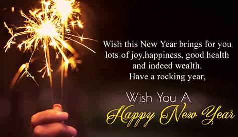 New Year Wishes In British English