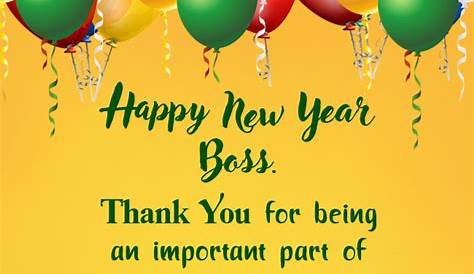 43+ Best New Year Wishes and Messages for Boss