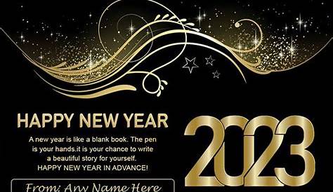 New Year Wishes With Name And Photo Editing