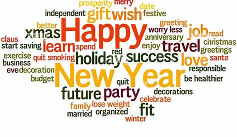 New Year Word Cloud