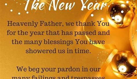 New Years Prayer Catholic