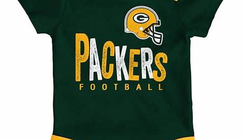 Baby Green Bay Packers Jersey Bodysuit, Dark Green | Green bay packers