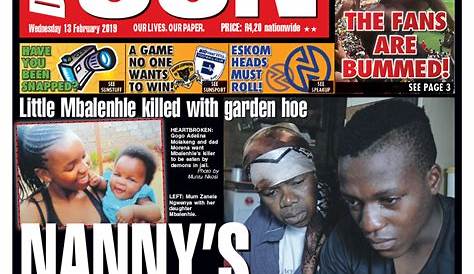 TODAY'S FRONT PAGE! | Daily Sun